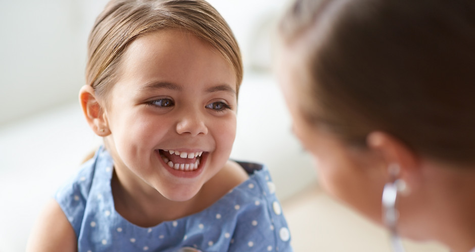 Adorable Girl with Pediatrician