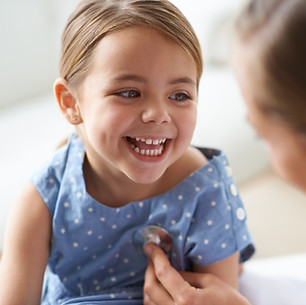Adorable Girl with Pediatrician