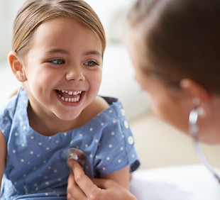 Girl at the Pediatrician