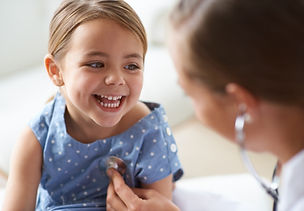 Adorable Girl with Pediatrician