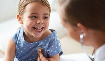 Adorable Girl with Pediatrician