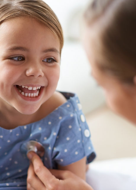 Adorable Girl with Pediatrician