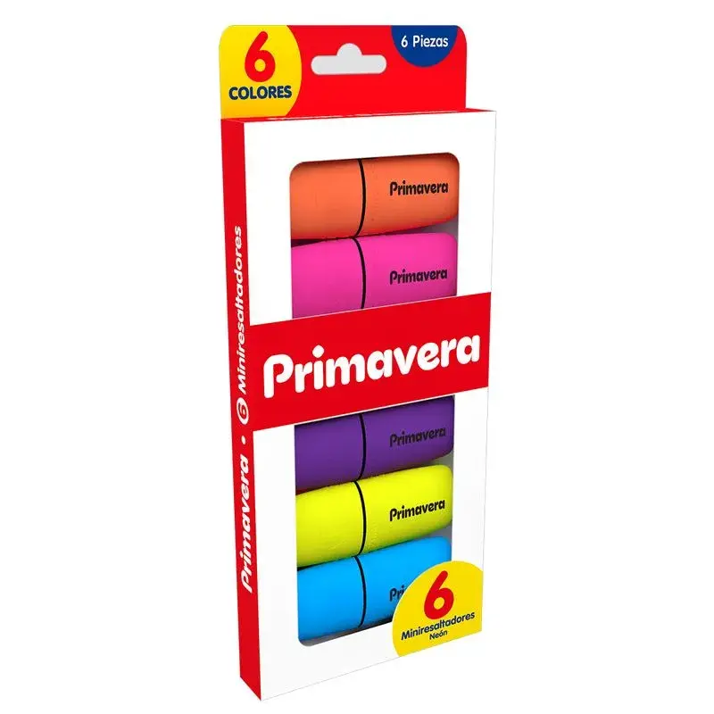 Resaltador Primavera Mini Neon X 6 SURTIDOS