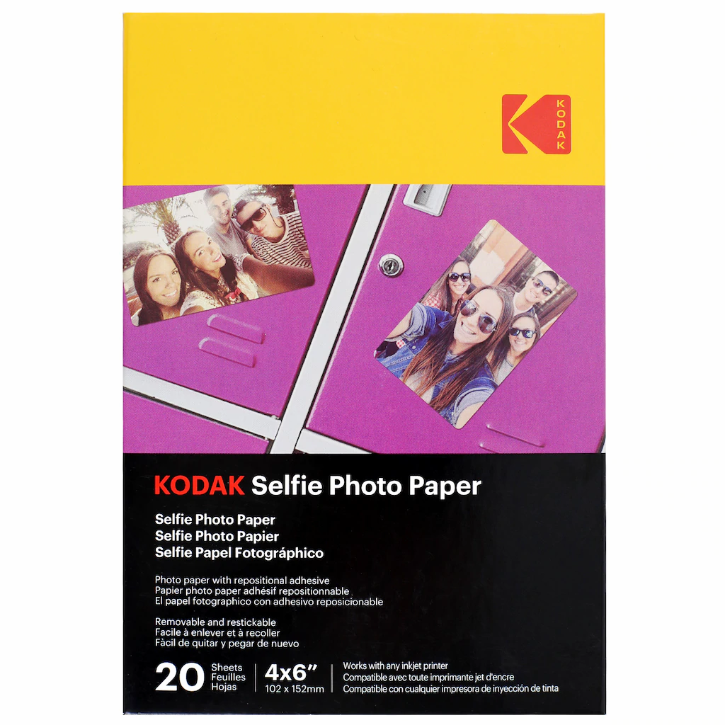Papel Fotográfico Adhesivo Kodak x 20und Tamaño 10.2cm x 15.2cm