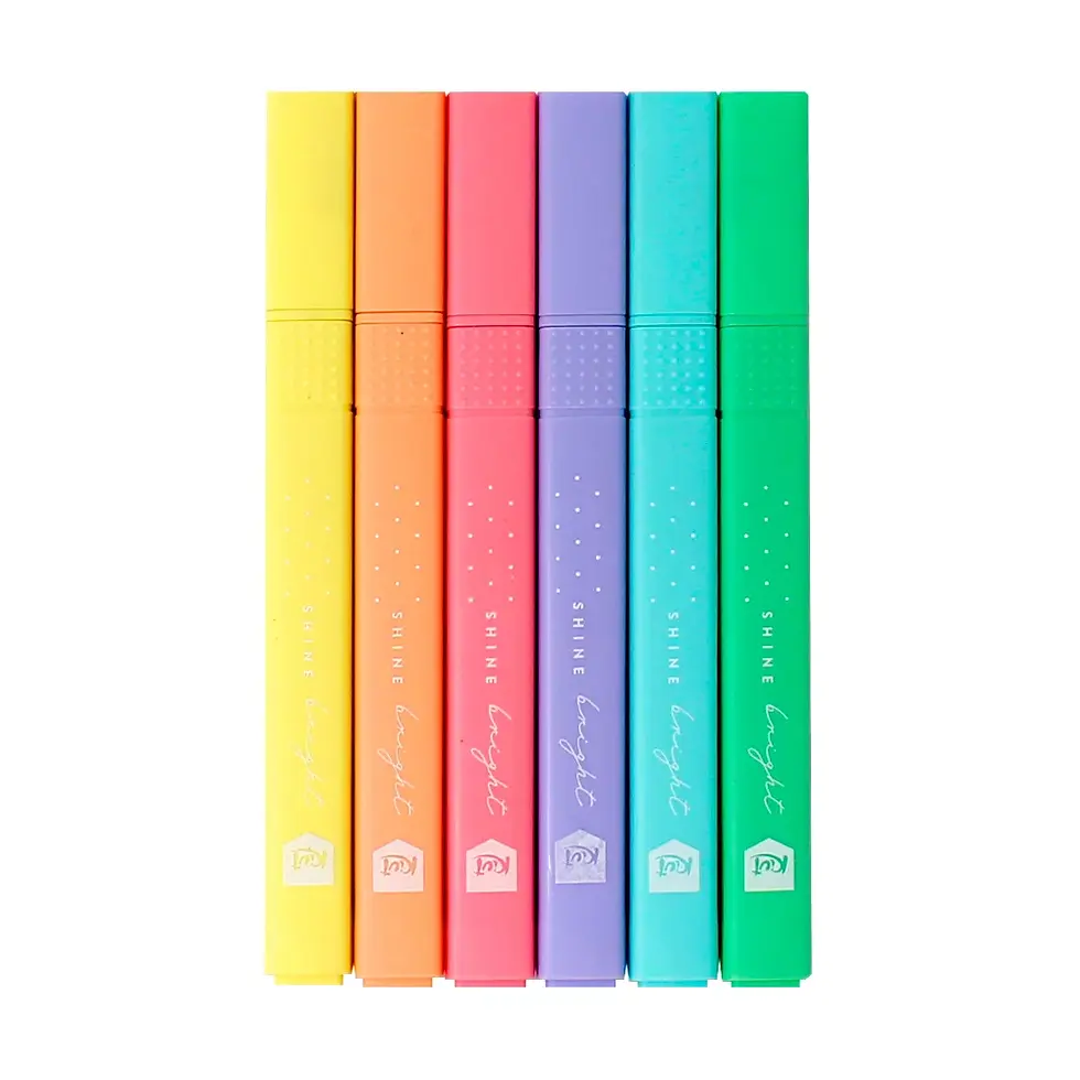 Miniatura: Resaltador KIUT Pastel Paquete X 6 Delgados Surtidos
