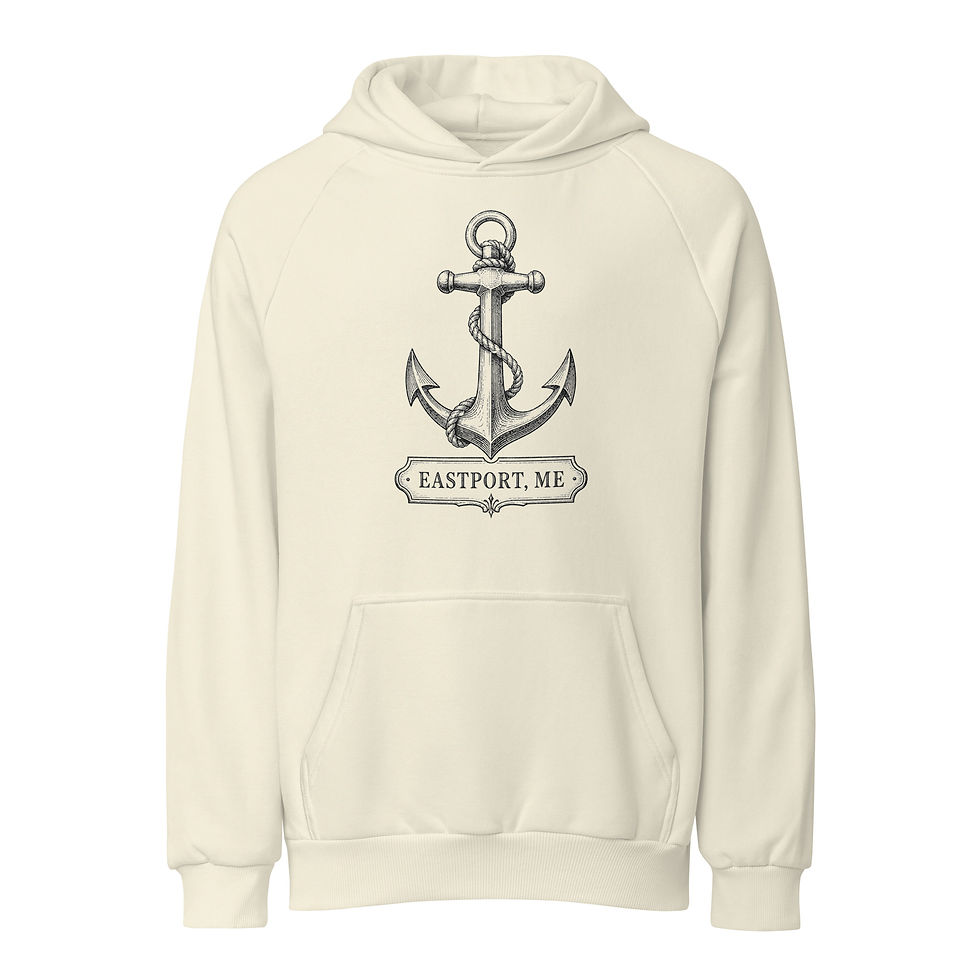 Thumbnail: Unisex Super Heavyweight Hoodie | Lane Seven LS17001 Eastport Anchor 1 light