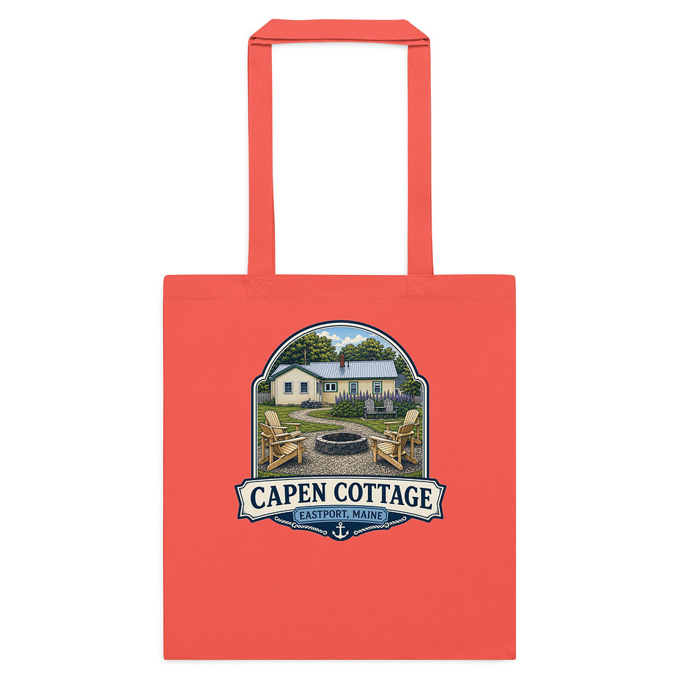 Thumbnail: Cotton color tote bag Capen Cottage