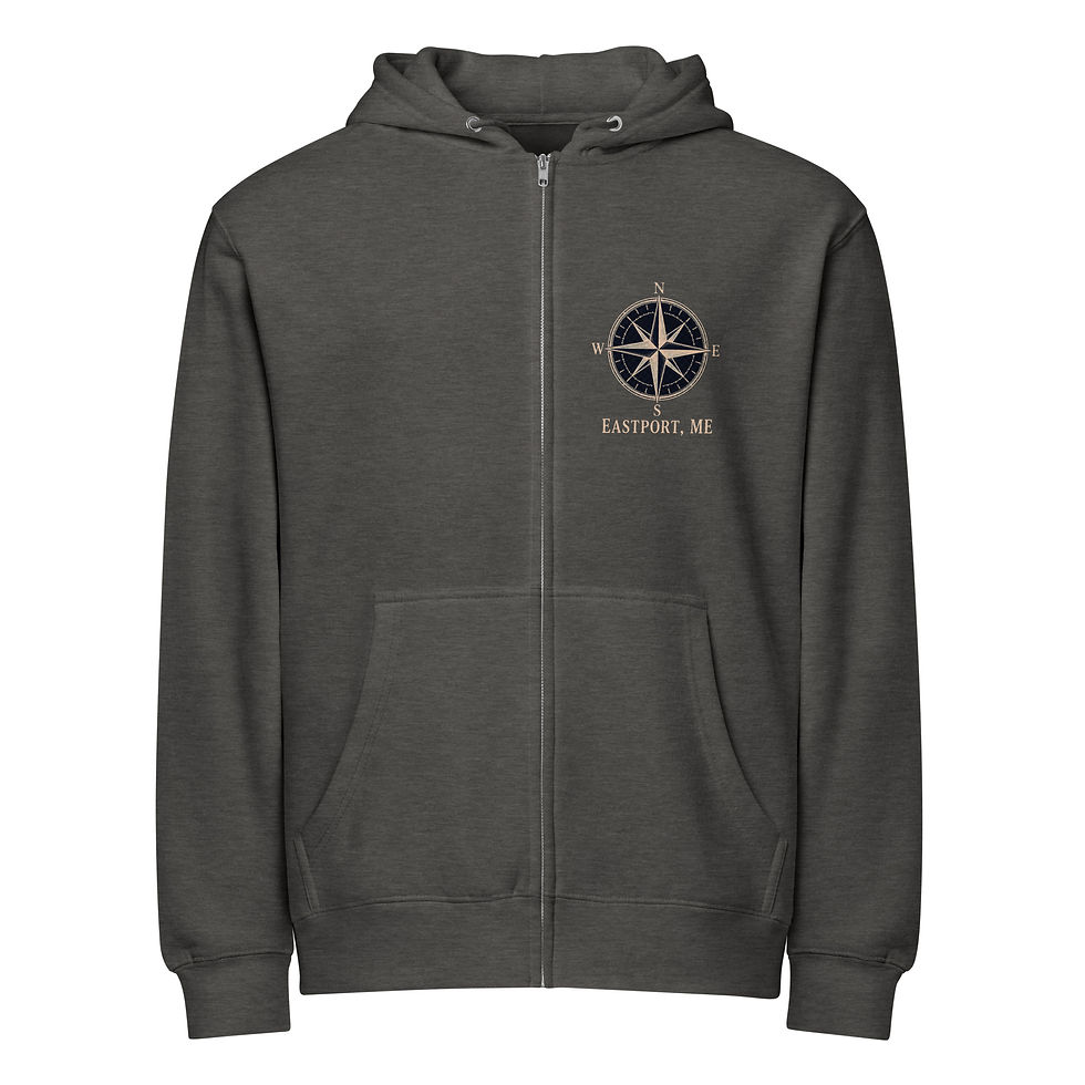 Thumbnail: Premium full zip hoodie Eastport 4 dark