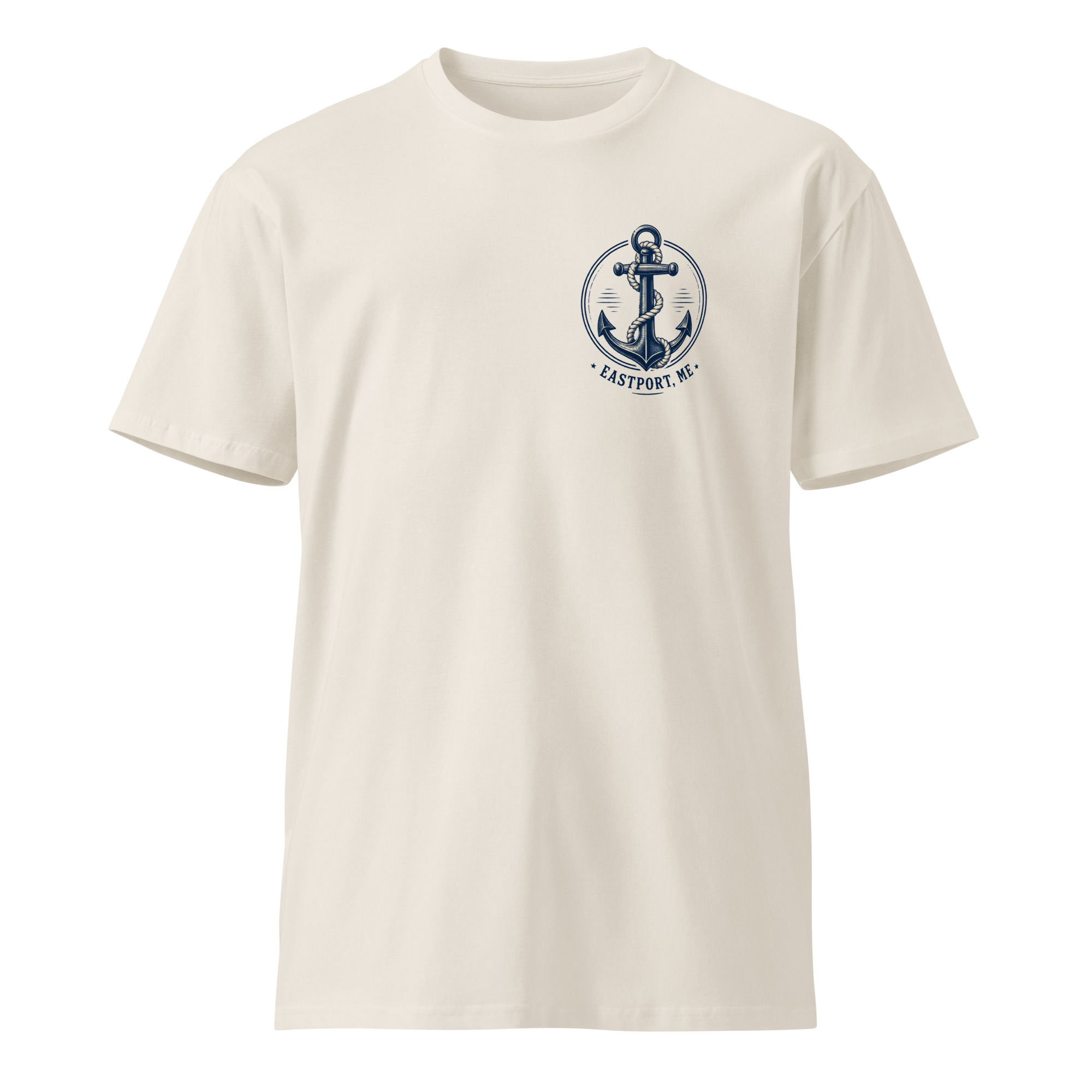 Unisex premium t-shirt Eastport Anchor 3 light chest