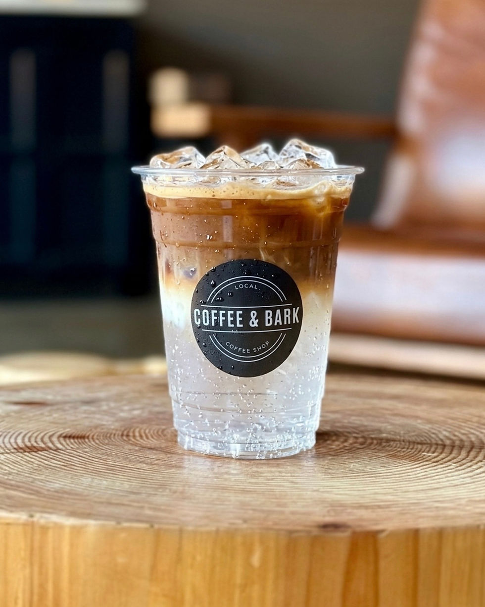 Espresso tonic at Coffee & Bark in Berkley Michigan