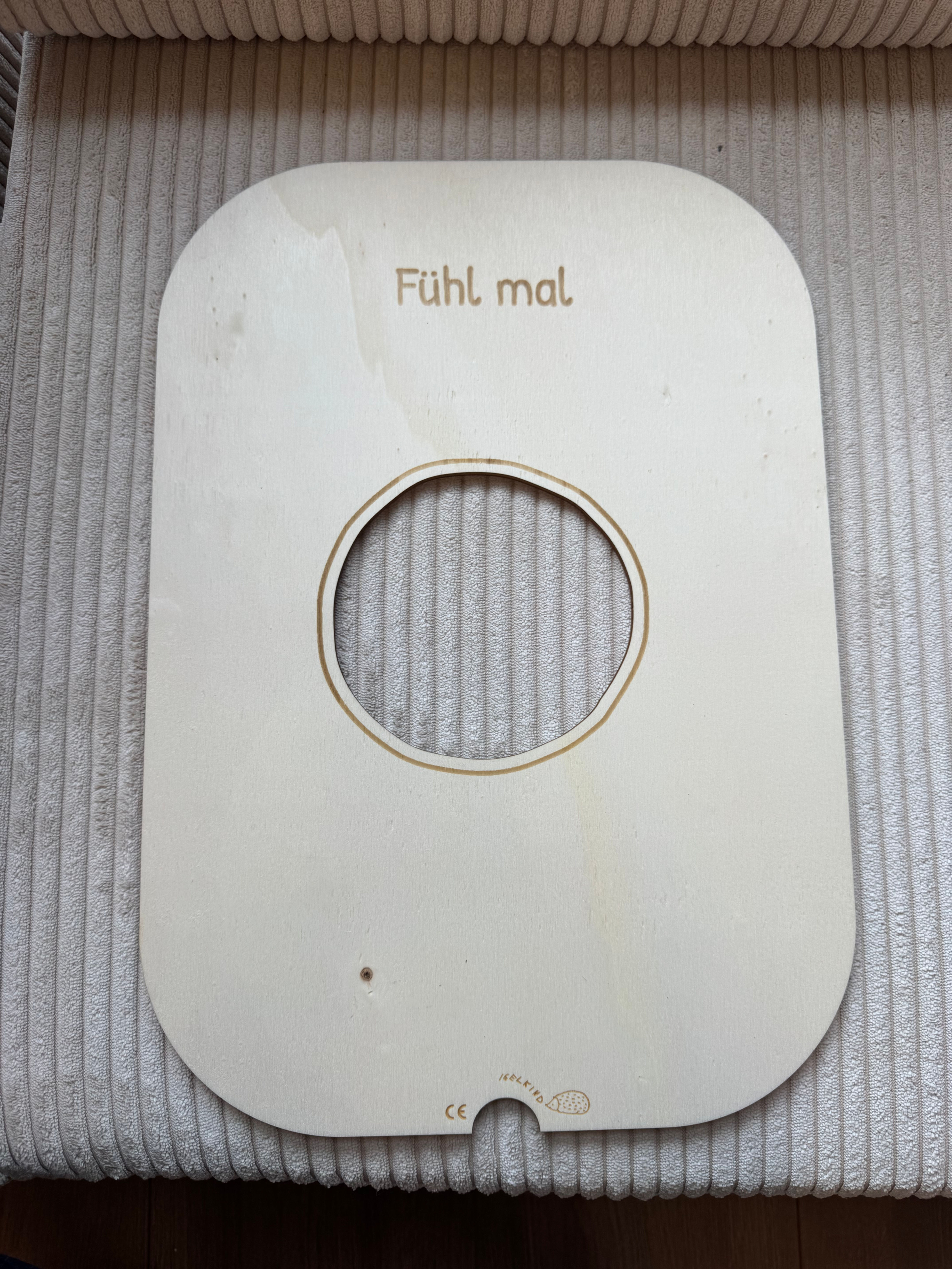 Fühlplatte ohne Filz, groß - Flohmarkt