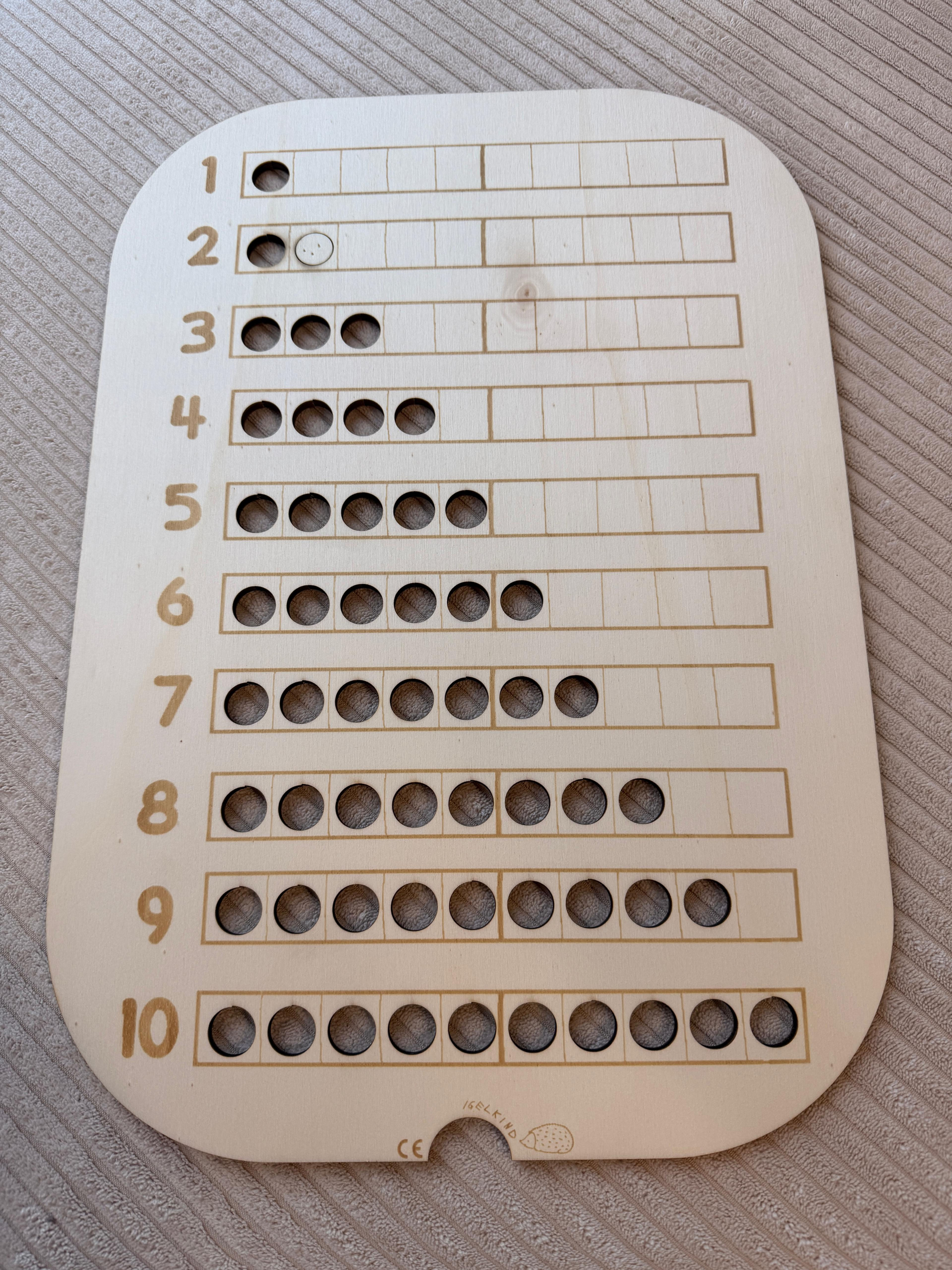 Zahlenplatte, groß - Flohmarkt