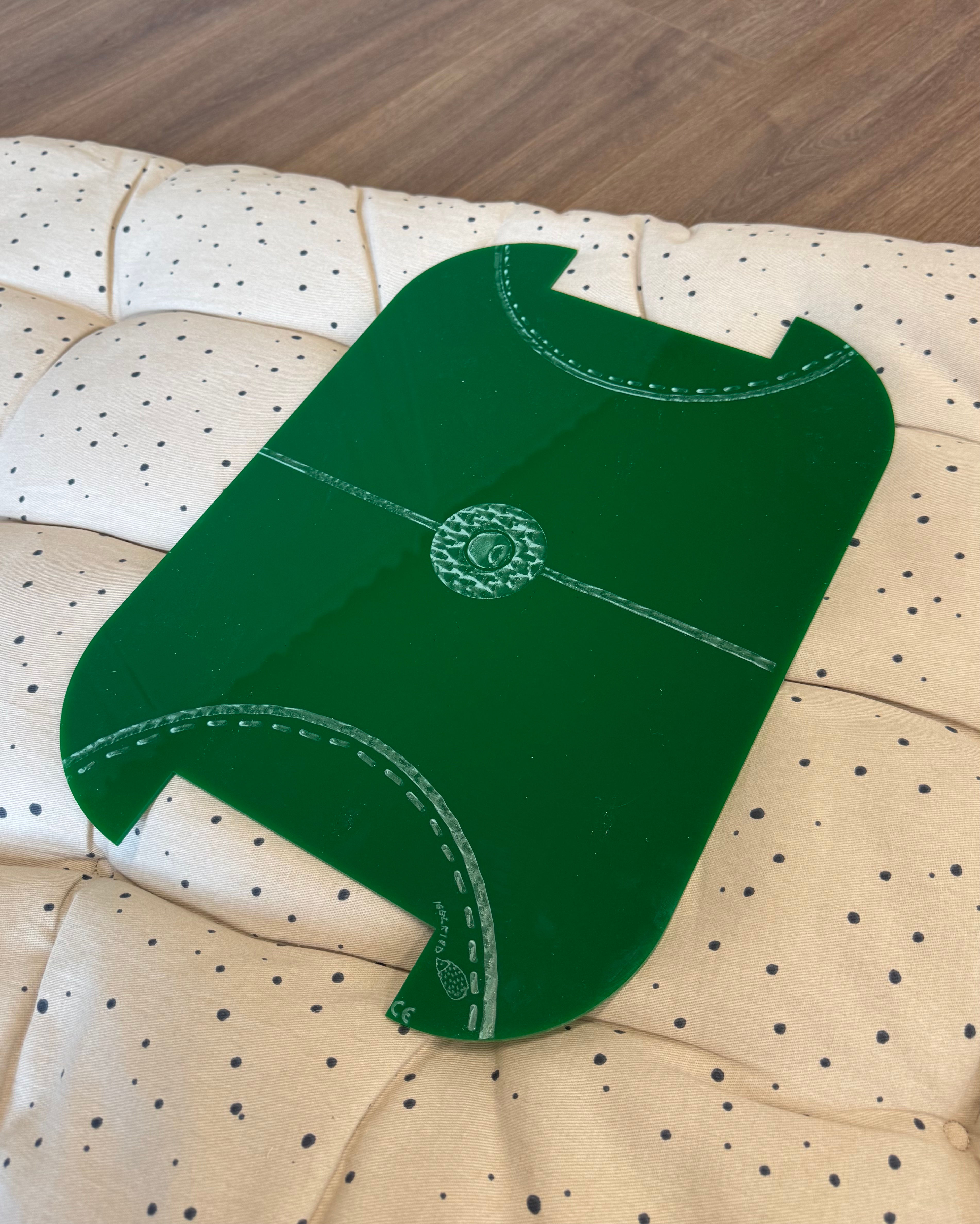 Pusteplatte Acyrl, groß mit Zubehör - Flohmarkt