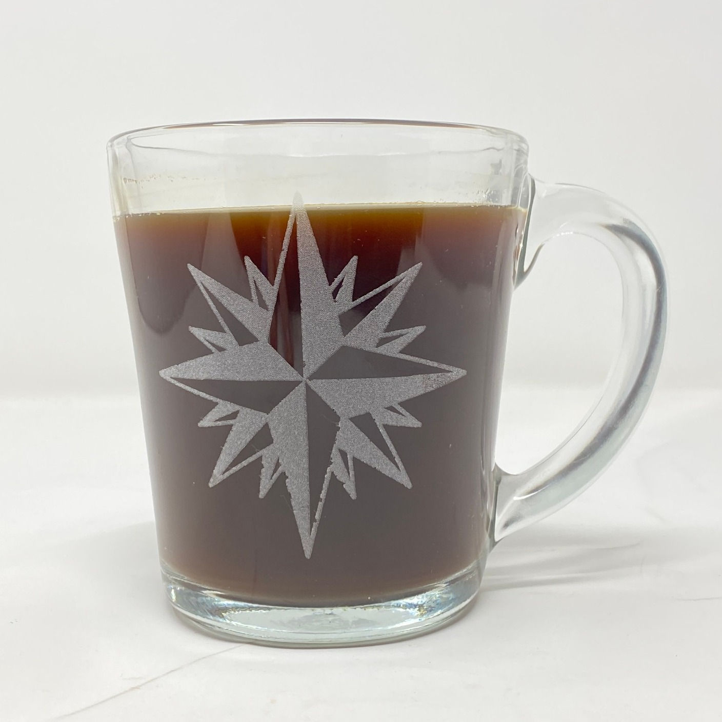Moravian Star Glass Mug