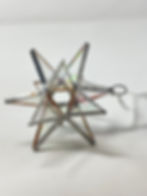 Thumbnail: Moravian Star Glass Ornament