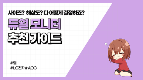 [2025년] 듀얼 모니터 추천가이드 (+디시 의견정리)