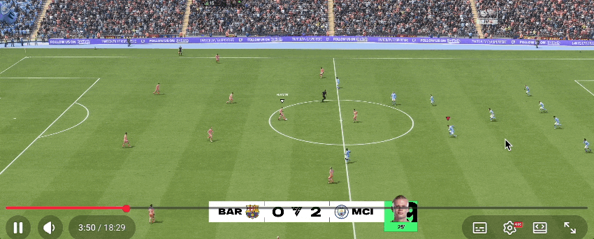 (실제 FC 시리즈를 21:9 화면으로 실행하는 장면)