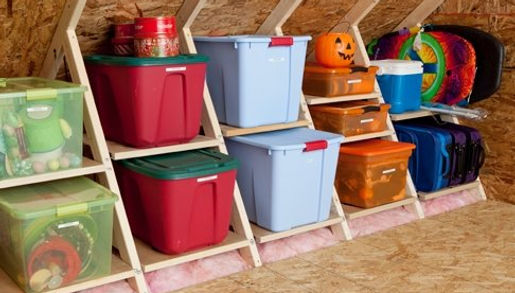 Attic shelves