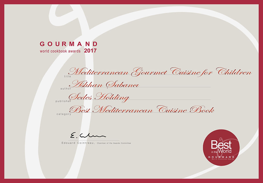 ASLIHAN KORUYAN SABANCI BEST OF THE BEST IN THE WORLD BEST MEDITERRENEAN BOOK N THE WORLD