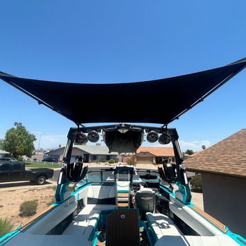 2022 Nautique G23 with Shoreline Brands Bimini Extension