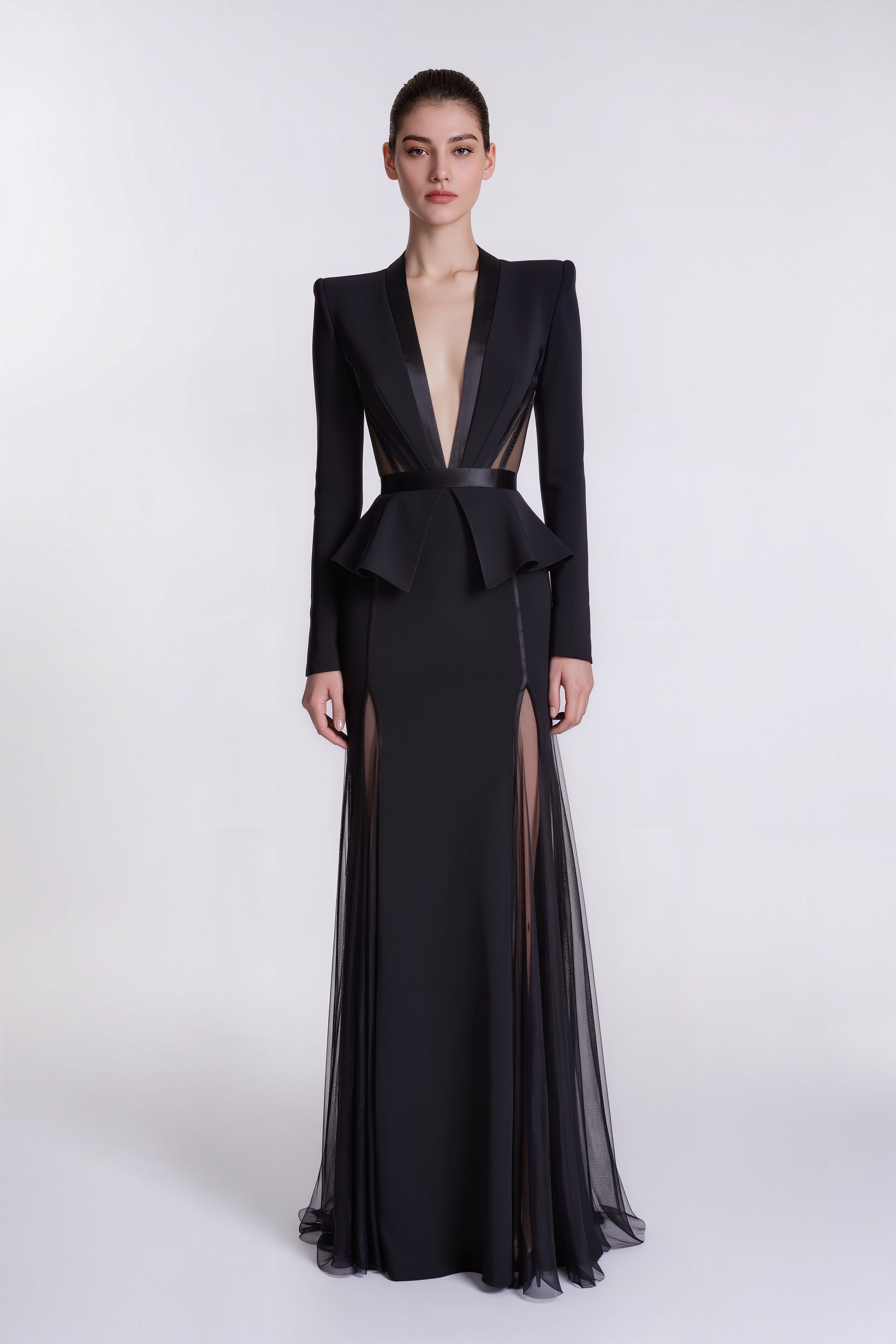 Elegant Black Dress - Haute Couture - Summer 2026