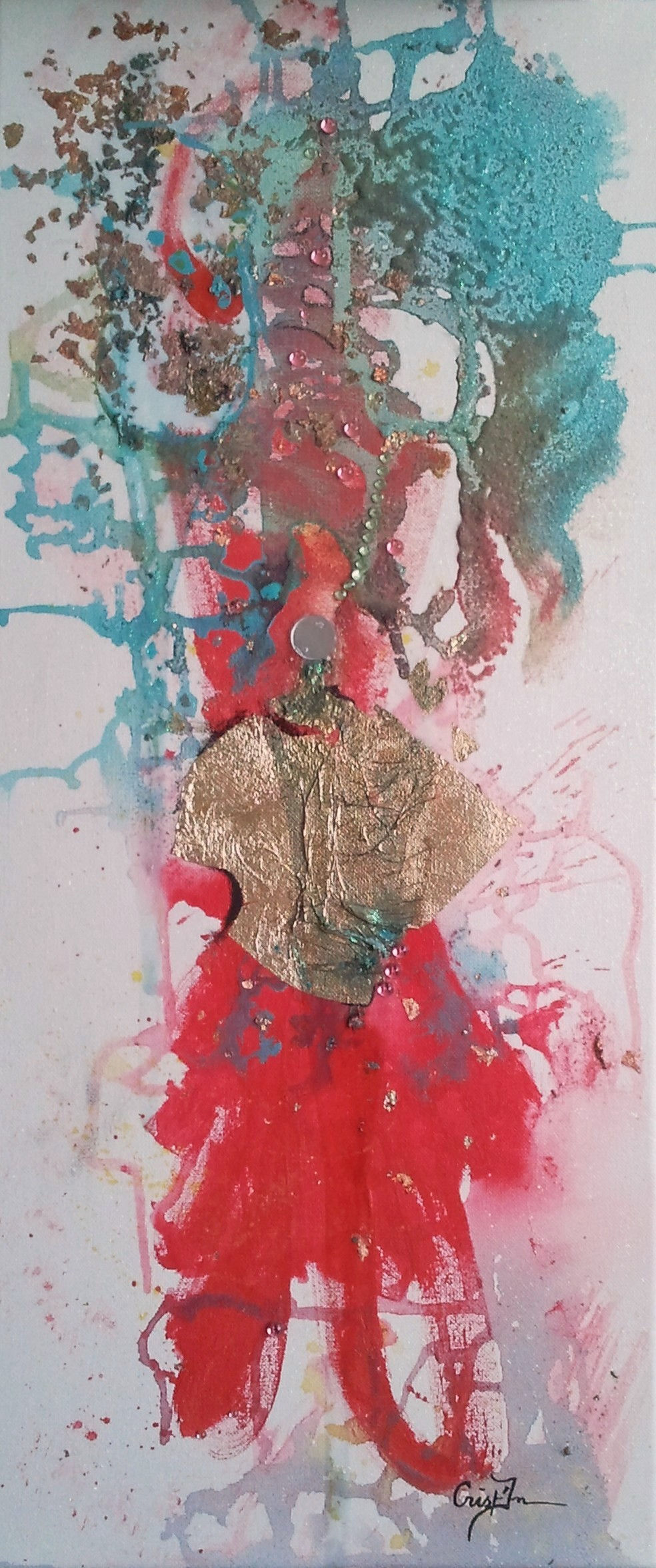 Tableau mural "Terre et ciel" 70x30cm