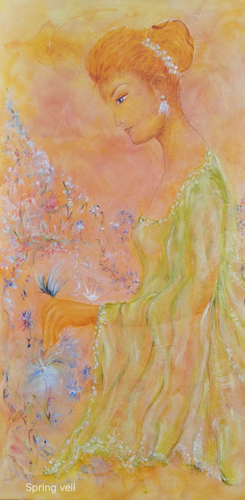 Tableau mural "Voile de printemps" 60x120cm