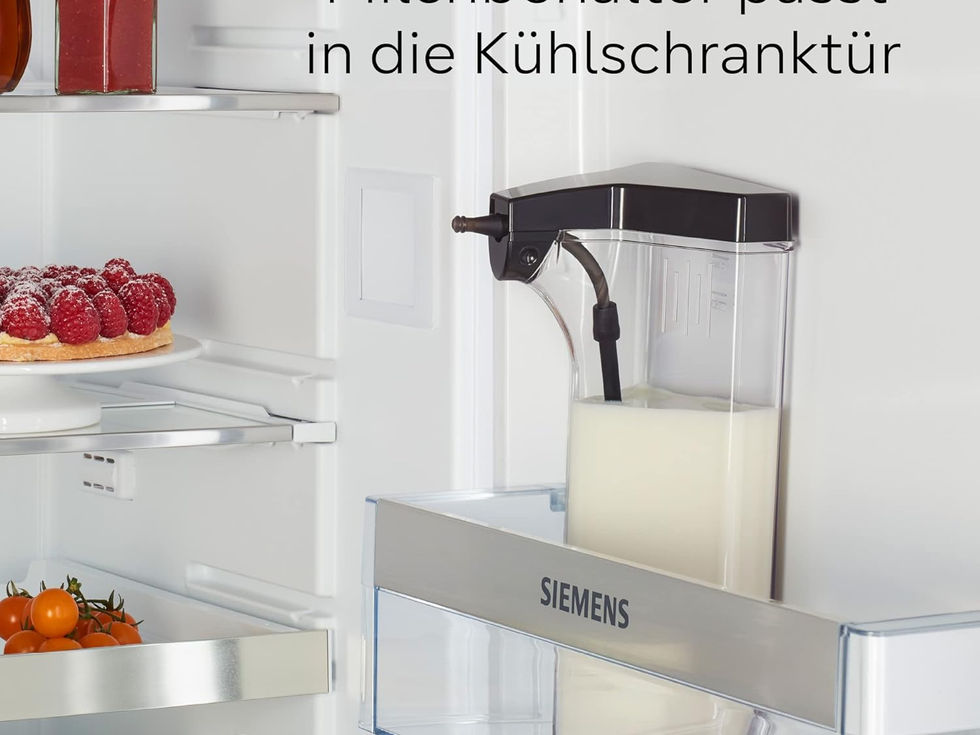 Milchbehälter passt in die Kühlschranktür, Siemens, Milchbehälter im Kühlschrank, praktischer Aufbewahrung.