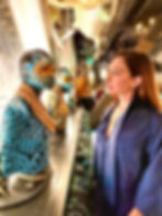 Travel Expert Amy West in the Boabab Lounge in Savannah