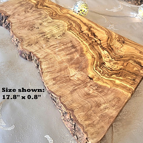 Olive cutting board with dimensions