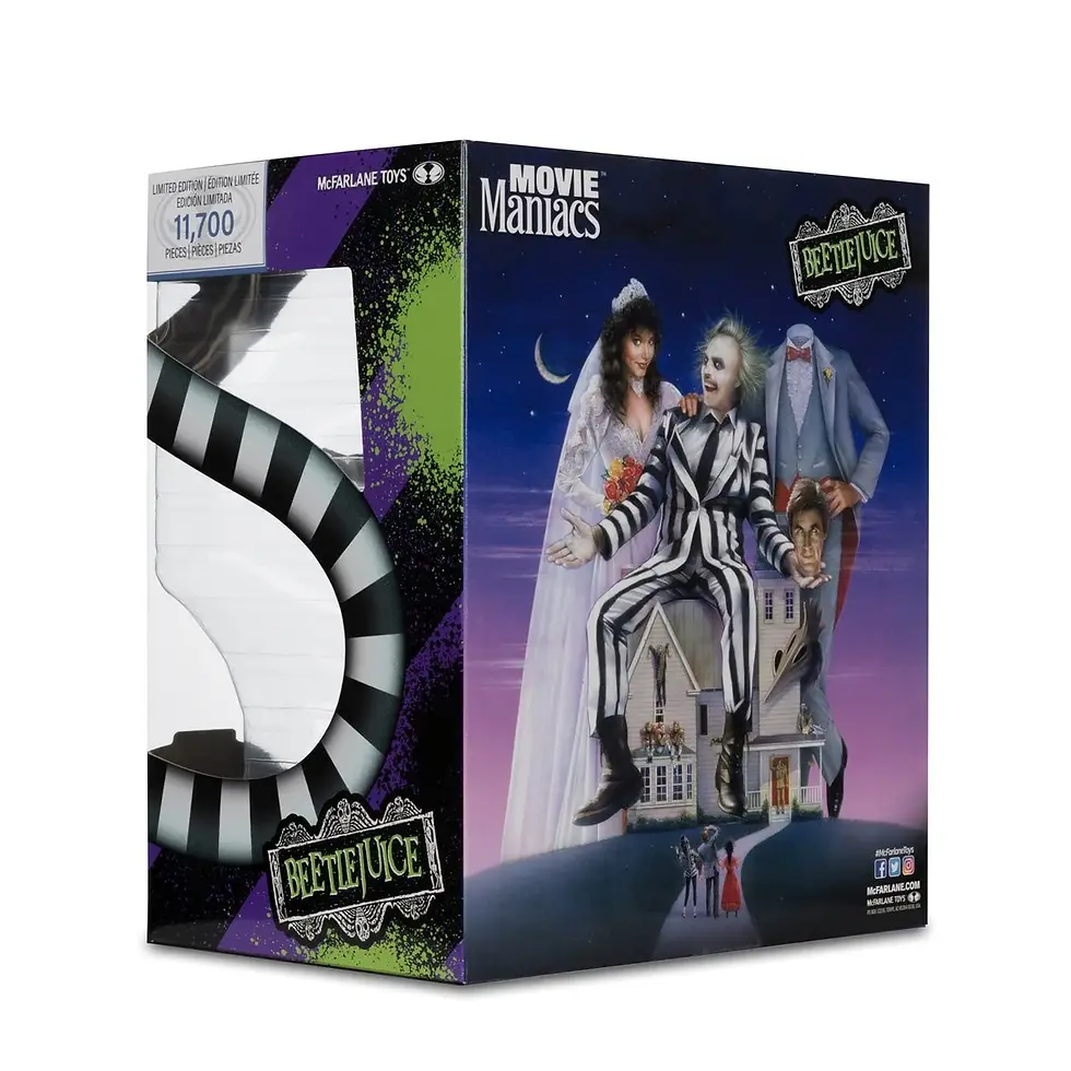 Thumbnail: Movie Maniacs Beetlejuice 1988 6-Inch Scale Posed Figure