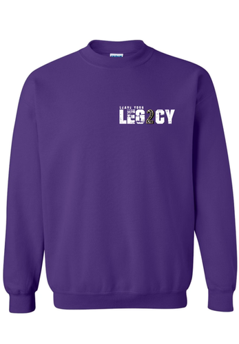 LEG2CY CREW NECK SWEATSHIRT (PURPLE) | Wiggs Worldwide Foun