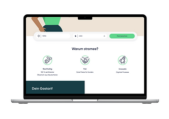 Mock up stromee Website