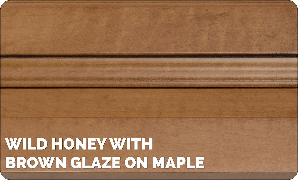 Wild Honey with Brown Glaze on Maple