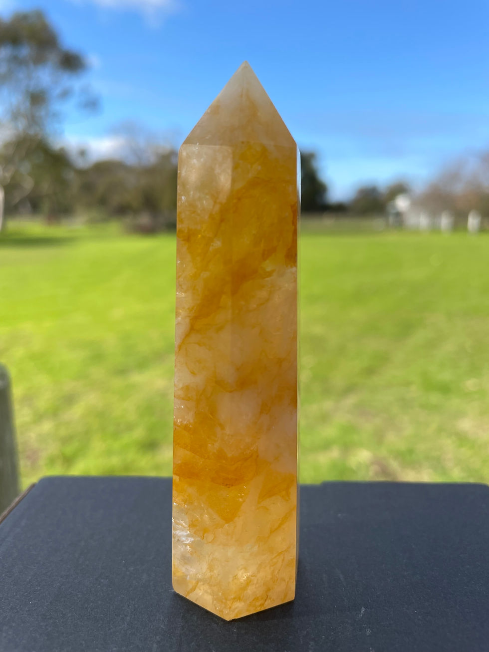 Golden Healer Quartz Crystal Tower
