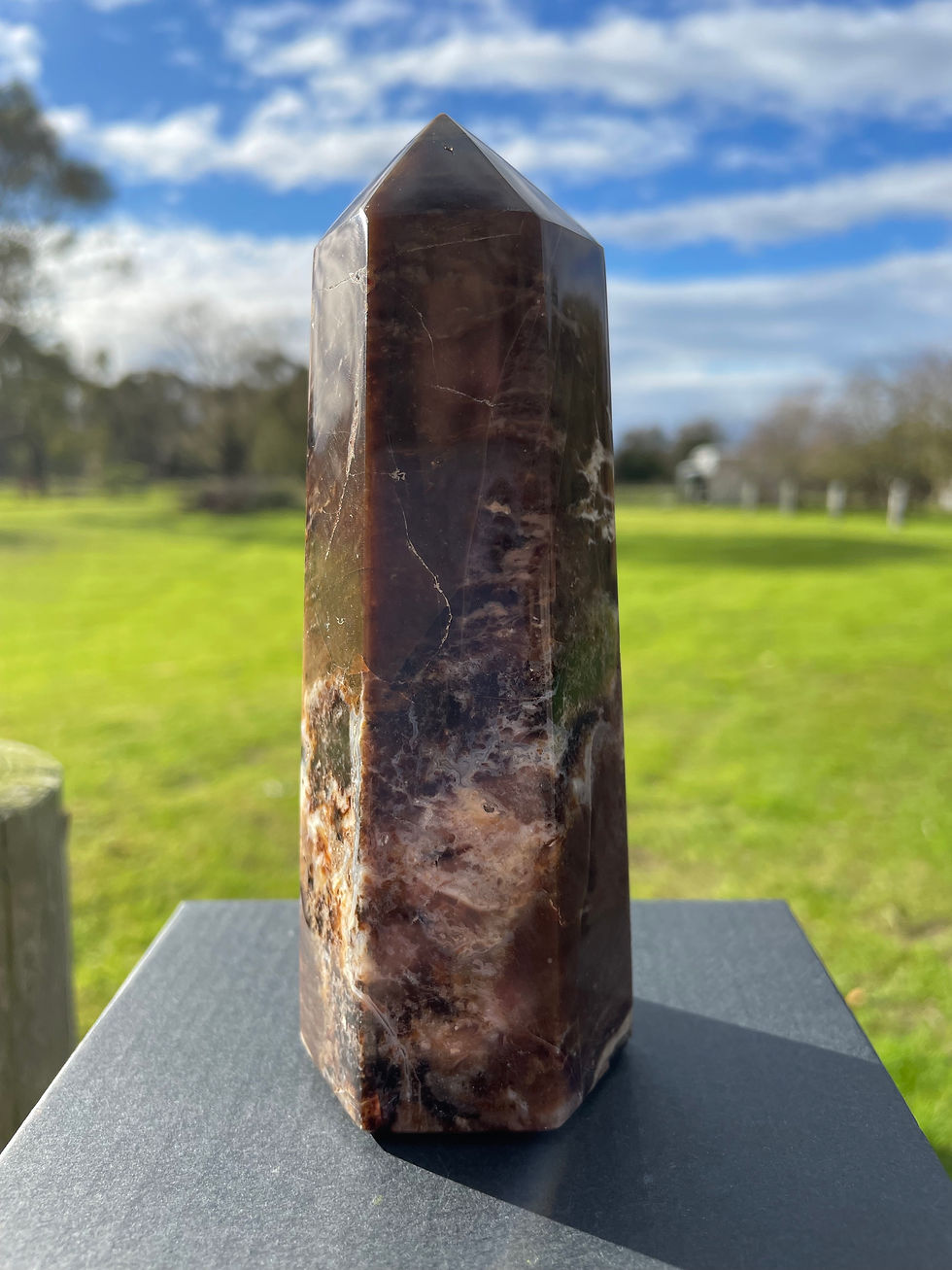 Black Opal Crystal Tower