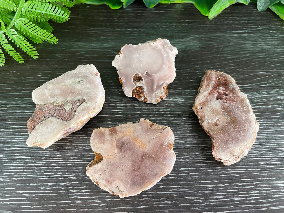 Pink Amethyst Crystal Slice