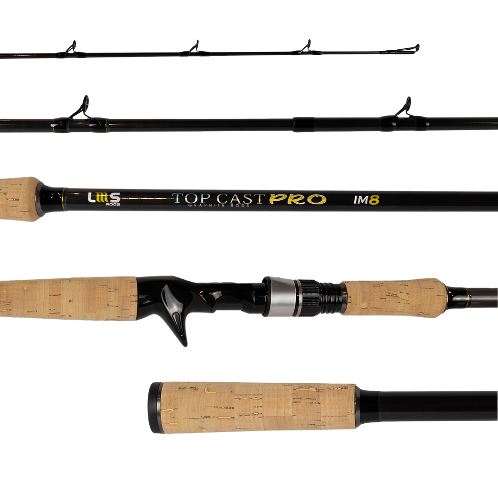 Miniatura: Top Cast Pro 8 60-170g 20-50lb Action:H Bipartida Carretilha