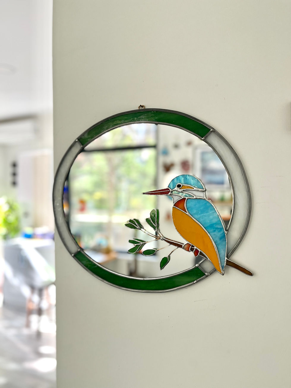 Küçük resim: Kingfisher tasarım Vitray Ayna