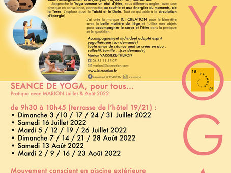 YOGA à LEUCATE Juillet et Août 2022