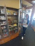 Sarah with AOS Display