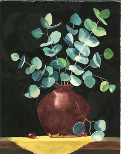 2026_2 - Eucalyptus Bouquet -  Watercolor