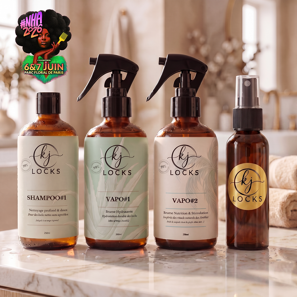Miniature : Routine pousse locks KJ Locks : Pack NHA avec Shampooing, Vapo 1 et 2, et mini-spray offert.