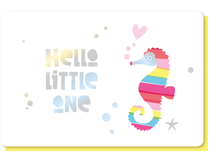 Enfant Terrible | Wenskaart | Geboorte| Holografisch | Hello Little One