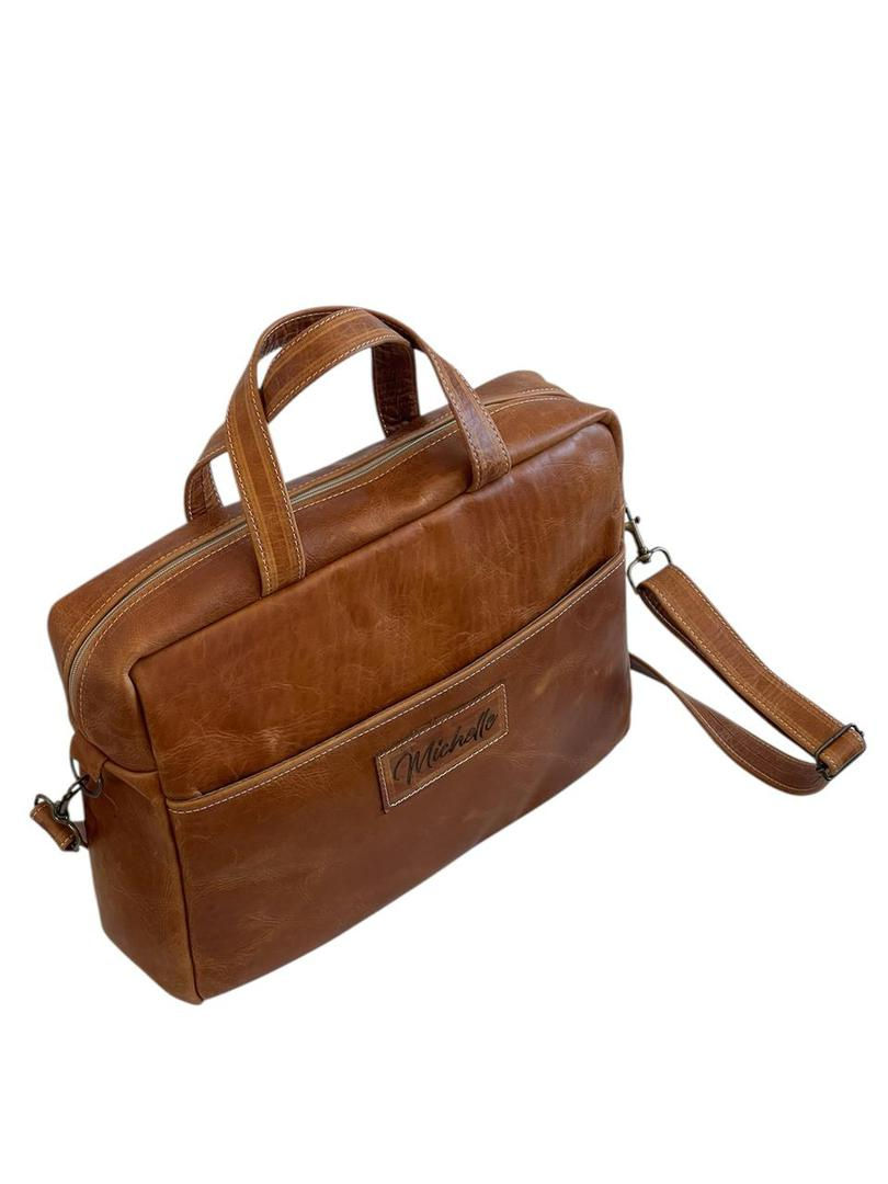 Thumbnail: Full leather Toffee - The Briefcase