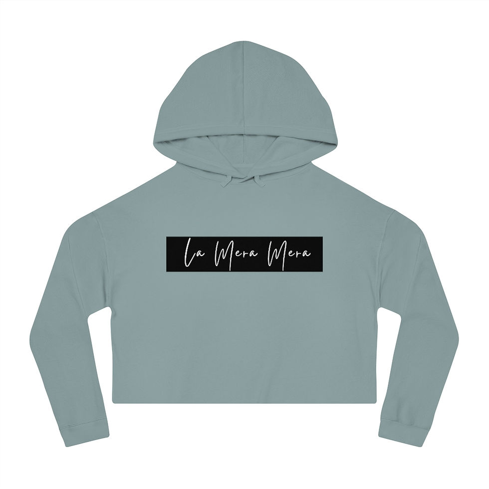 Thumbnail: La Mera Mera Latina Women’s Cropped Hooded Sweatshirt