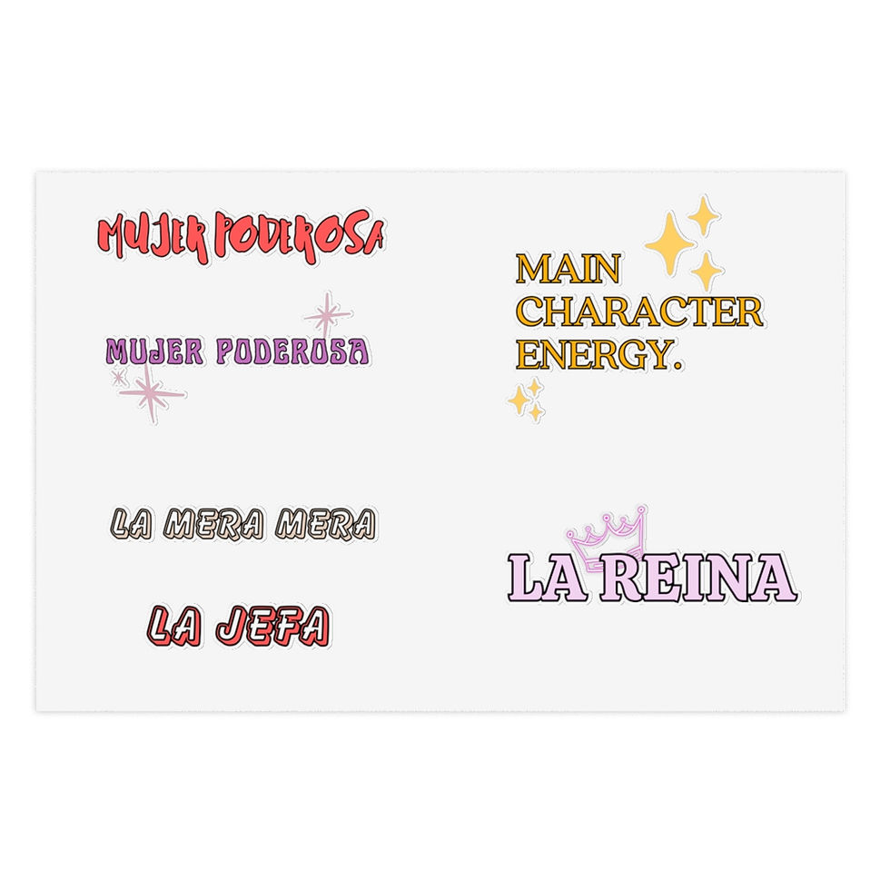 Thumbnail: Latina Sticker Sheet #4, Latina Power, Latina Motivation, Latina Saying
