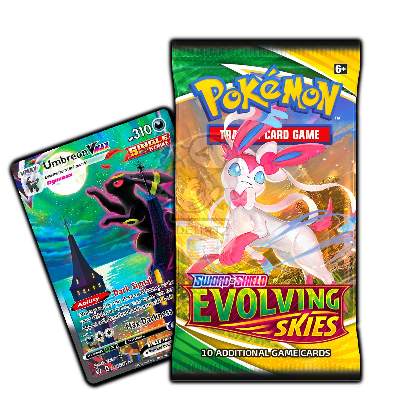 "Evolving Skies” Booster Pack - Pokemon English SWSH7