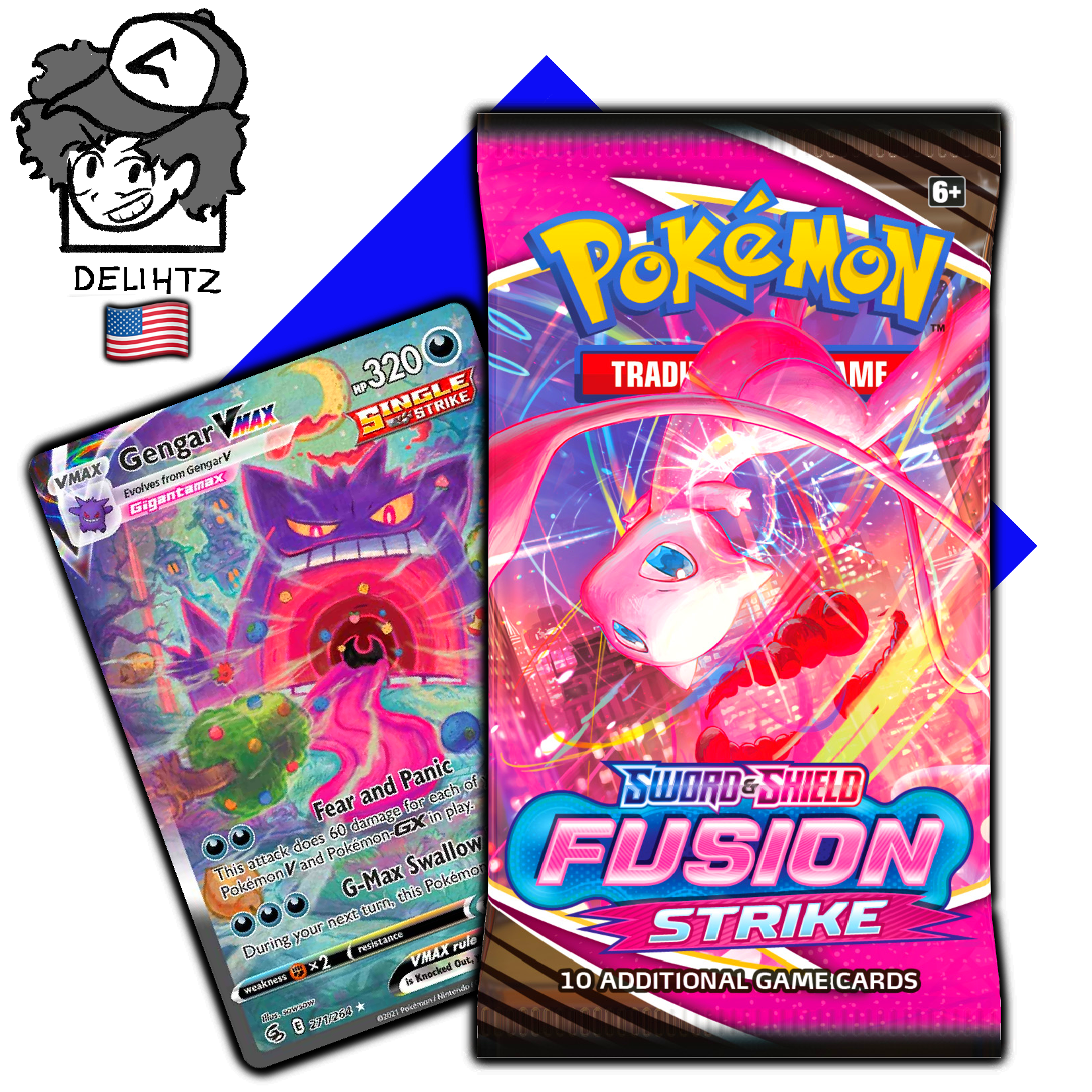 "Fusion Strike” Booster Pack - Pokemon English SWSH8