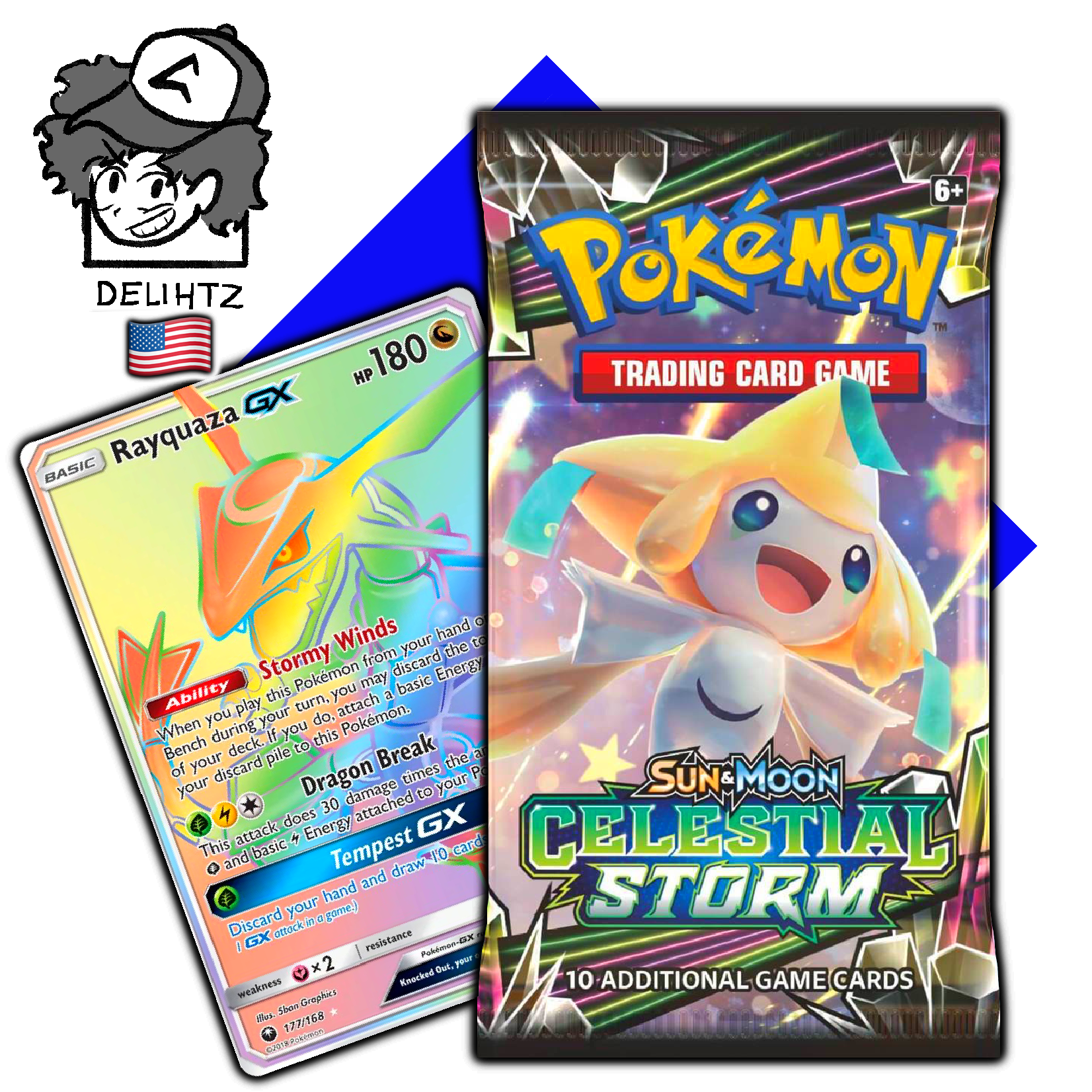 "Celestial Storm” Booster Pack - Pokemon English SM7